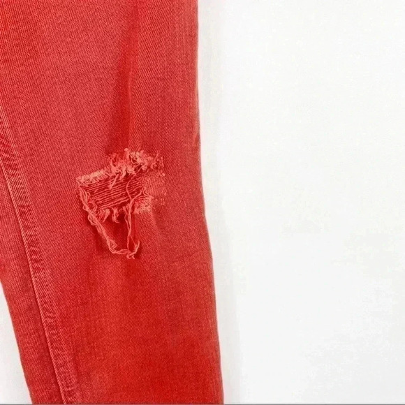 Anthropologie Pilcro Women’s High Rise Slim Distressed Cropped Ankle Jeans 32 T - Picture 8 of 13